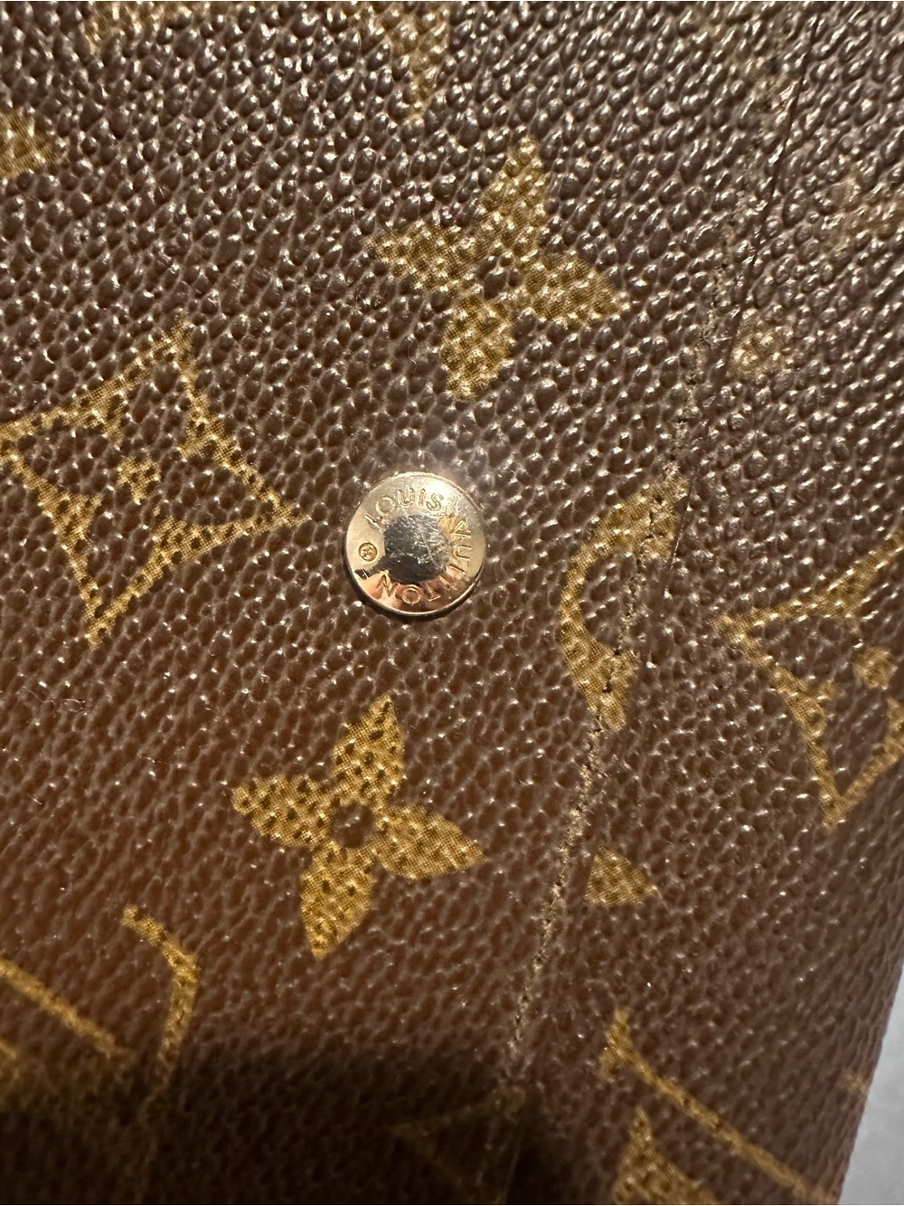 Vintage Louis Vuitton Monogram Canvas Brown & Gold Continental Wallet - Picture 11 of 14